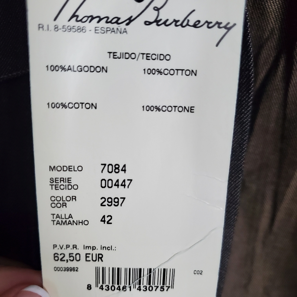 Thomas Burberry Button Down Shirt - Picture 7 of 8